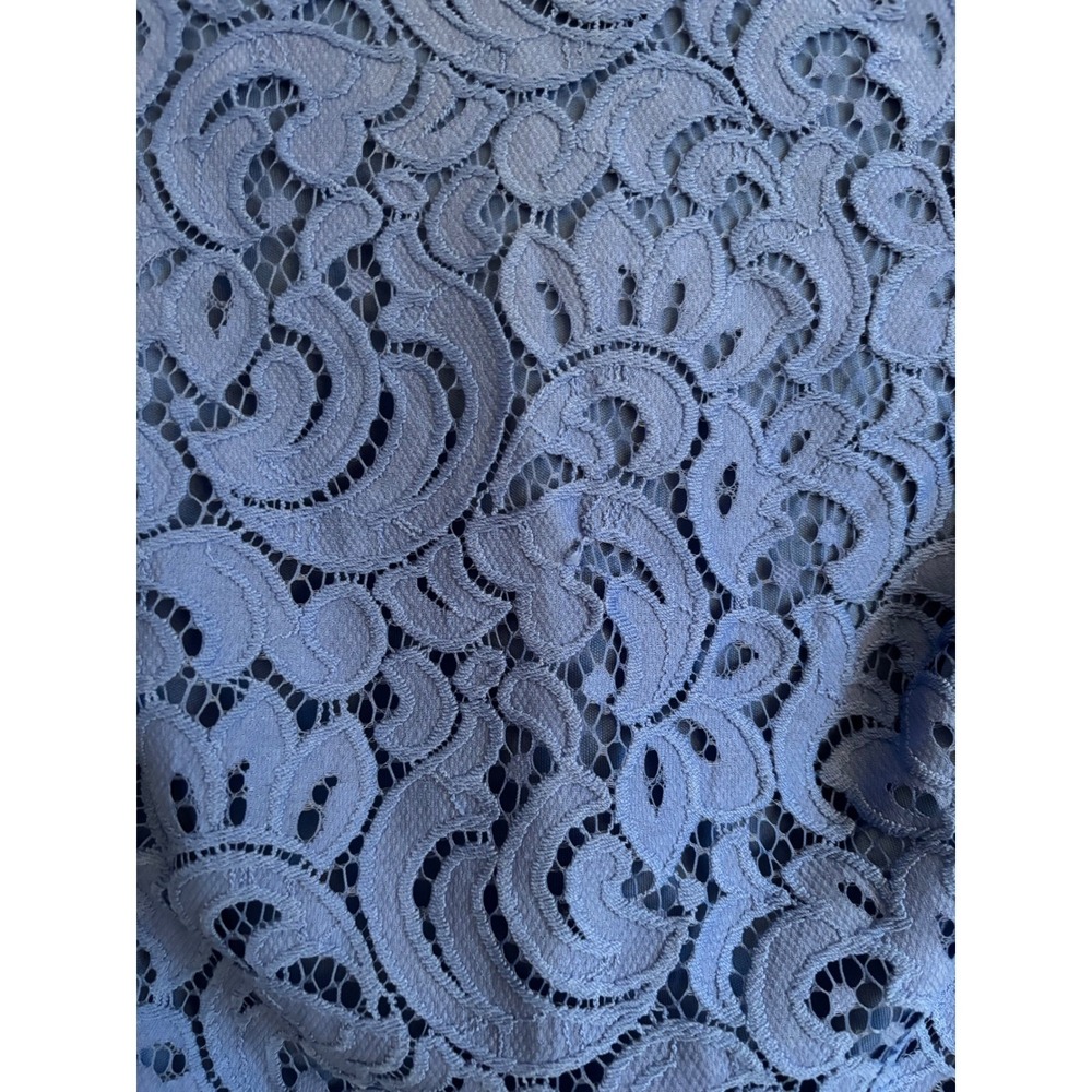 Kasper Blue Lace Sheath Dress Size 8 NWT Lined Cocktail Brunch Office MSRP $99 - Picture 6 of 8